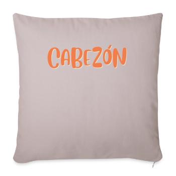 Head - Sofa pillow with filling 45cm x 45cm - light taupe - Front
