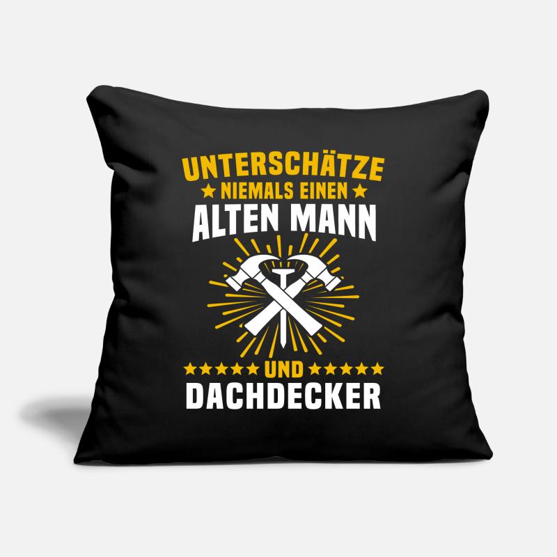 Dachdecker Handwerker Dachdecken Sofakissen mit Füllung 45 x 45 cm