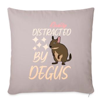 Degu Witz Degus - Sofakissen mit Füllung 45 x 45 cm - helles Taupe - Vorne