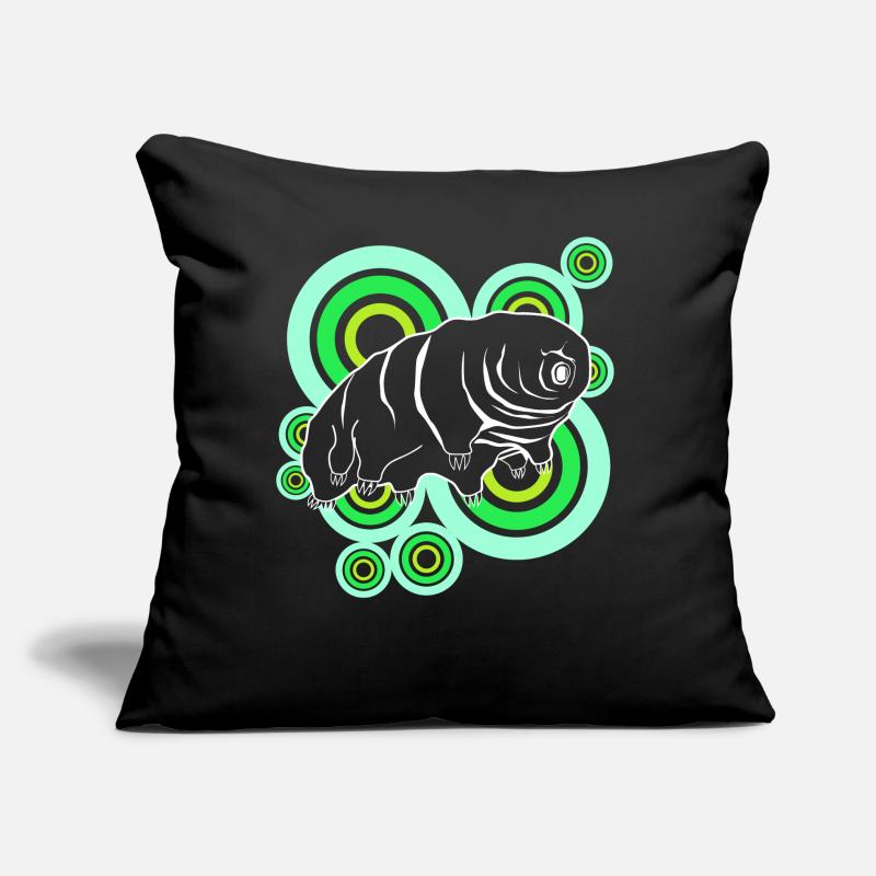 Tardigrade Retro Bärtierchen Wasserbär Sofakissen mit Füllung 45 x 45 cm