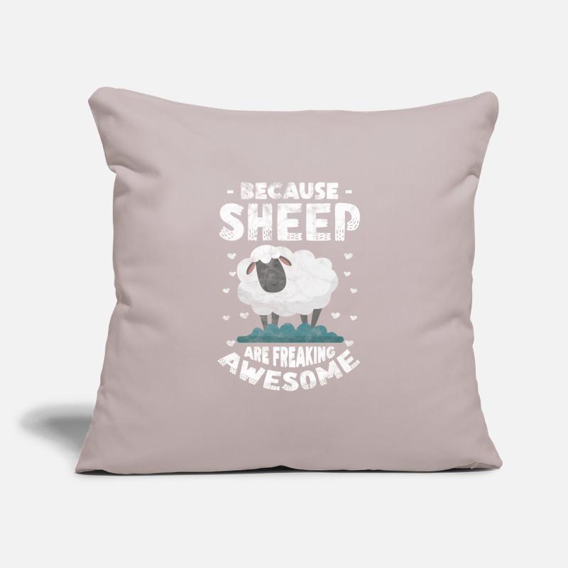 Moutons Élevage Élevage Mouton Chèvre Cadeau Coussin et housse de 45 x 45 cm