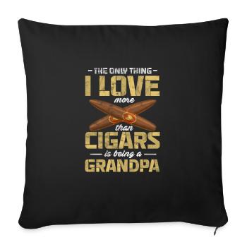 Cigare - Coussin et housse de 45 x 45 cm - noir - Devant