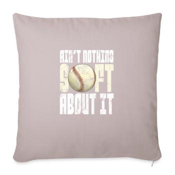 Softball - Sofa pillow with filling 45cm x 45cm - light taupe - Front