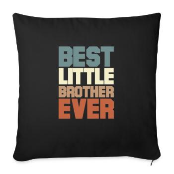 Brother - Sofa pillow with filling 45cm x 45cm - black - Front