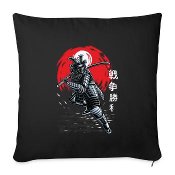 Japanese Samurai Ninja Fighter For Japan Fans - Sofa pillow with filling 45cm x 45cm - black - Front