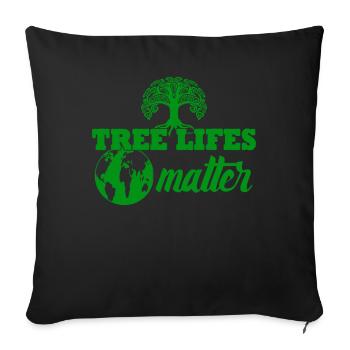 Environnement Conservation de la nature Protection de l’environnement - Coussin et housse de 45 x 45 cm - noir - Devant