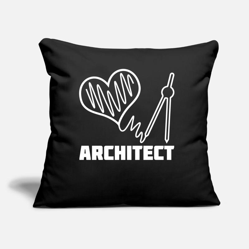 Architecte Coeur Architecture Architectes Coussin et housse de 45 x 45 cm