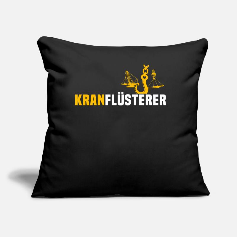 Kranfahrer Kran Kranflüsterer Kranführer Sofakissen mit Füllung 45 x 45 cm