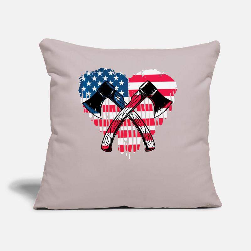 Lancer de hache Coussin et housse de 45 x 45 cm