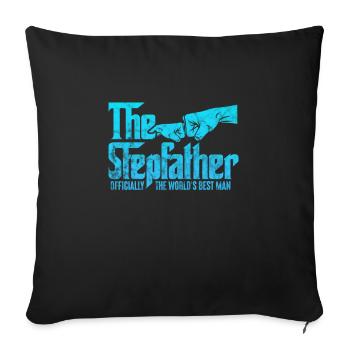 Stepfather - Sofa pillow with filling 45cm x 45cm - black - Front