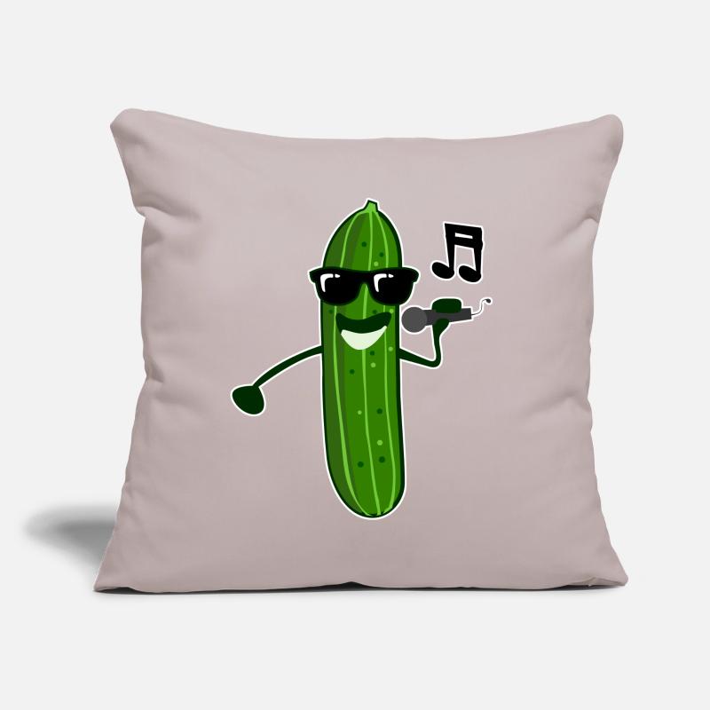 Le concombre chante les concombres chanteurs Coussin et housse de 45 x 45 cm
