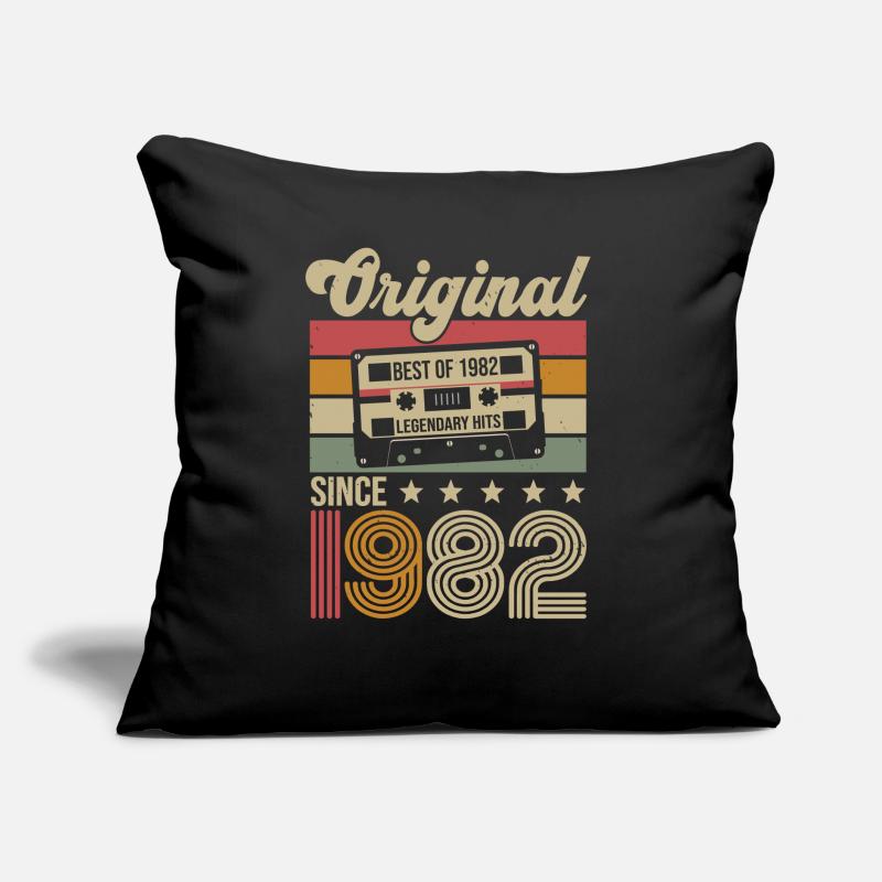 Vintage Geburtstag Original Geschenkidee 1982 Sofakissen mit Füllung 45 x 45 cm