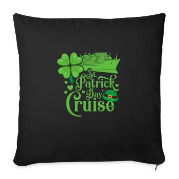 Cruise St Patricks Day - Sofa pillow with filling 45cm x 45cm - black - Front