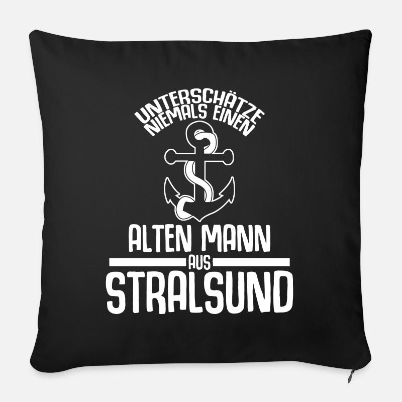 Stralsund Stralsunder - Sofakissen mit Füllung 45 x 45 cm - Schwarz