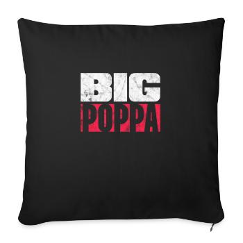 Hip Hop - Coussin et housse de 45 x 45 cm - noir - Devant