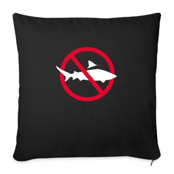 Marine biology - Sofa pillow with filling 45cm x 45cm - black - Front