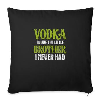 Frère - Coussin et housse de 45 x 45 cm - noir - Devant