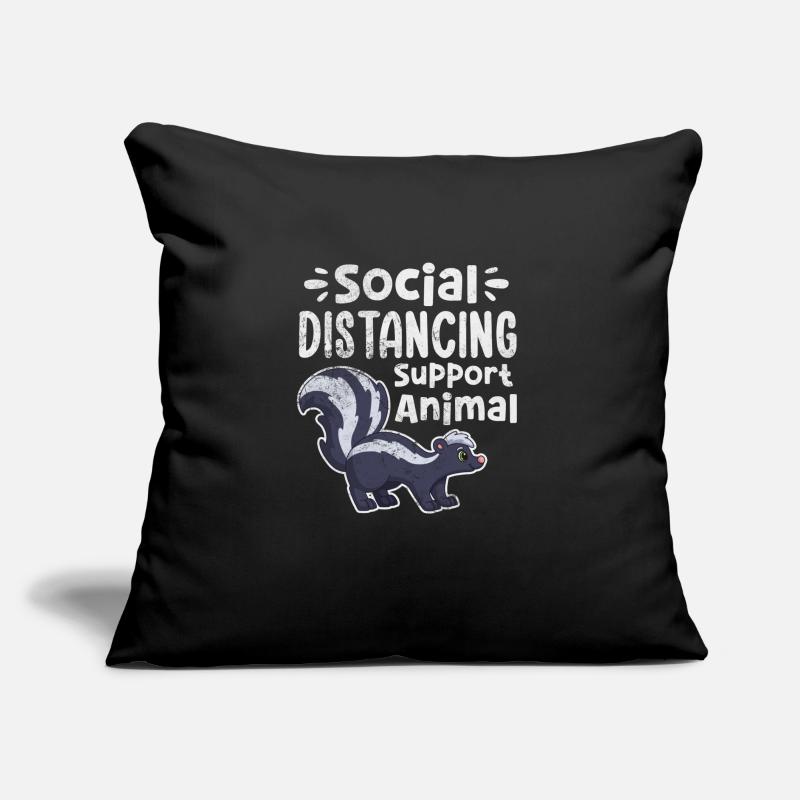 Stinktier Stinken Stinker Skunk Geschenk Sofakissen mit Füllung 45 x 45 cm