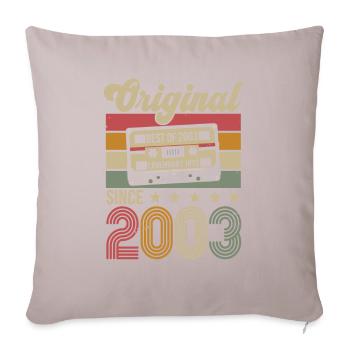 Vintage Geburtstag Original Geschenkidee 2003 - Sofakissen mit Füllung 45 x 45 cm - helles Taupe - Vorne