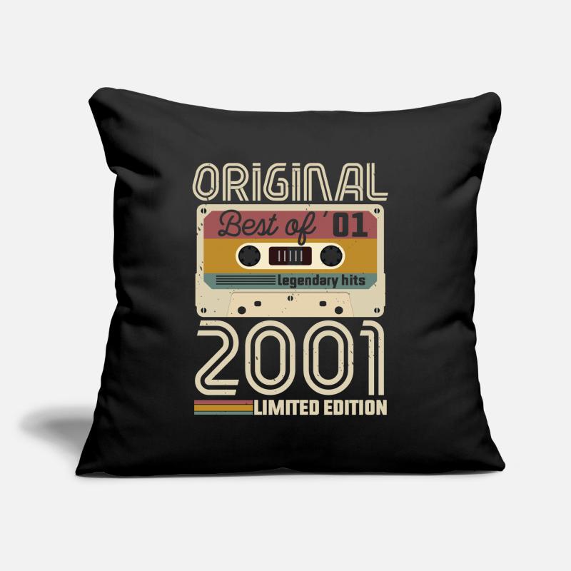 Vintage Geburtstag Original Geschenkidee 2001 Sofakissen mit Füllung 45 x 45 cm