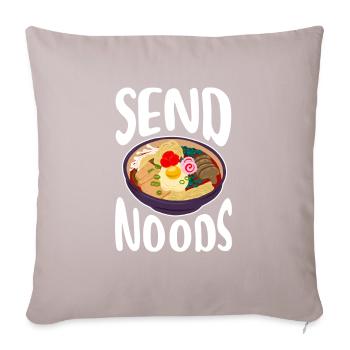 Ramen - Sofa pillow with filling 45cm x 45cm - light taupe - Front