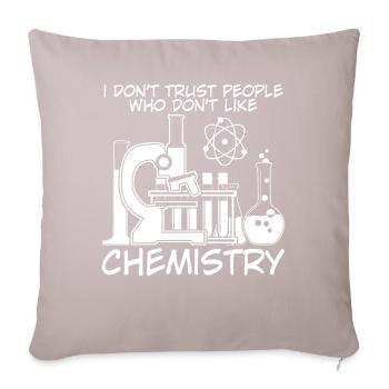 Chimiste Chimique Chimique Assistante de laboratoire chimique - Coussin et housse de 45 x 45 cm - taupe clair - Devant