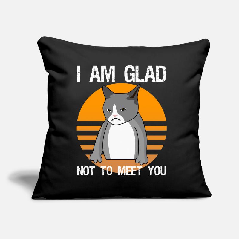 Sarkasmus gemeine Katze Spruch Ironie Sofakissen mit Füllung 45 x 45 cm