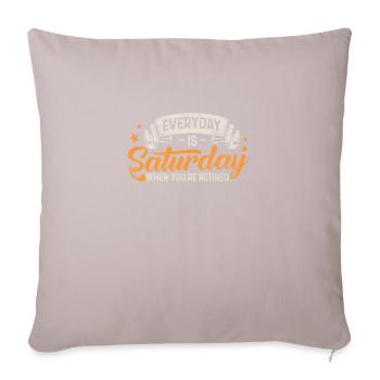 Retirement - Sofa pillow with filling 45cm x 45cm - light taupe - Front