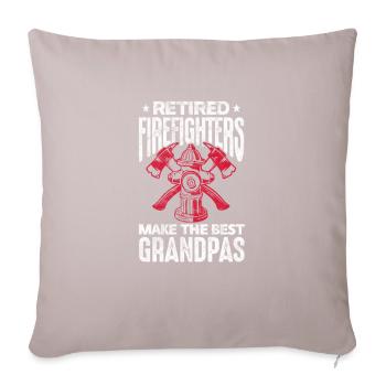 Pompiers de retraite - Coussin et housse de 45 x 45 cm - taupe clair - Devant
