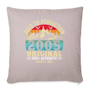 Aged to perfection 2005 Original - Sofa pillow with filling 45cm x 45cm - light taupe - Front