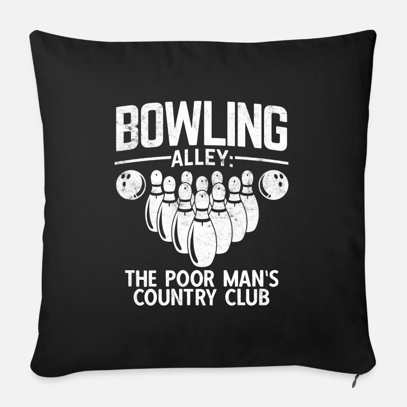 Bowling - Sofakissen mit Füllung 45 x 45 cm - Schwarz
