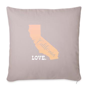 California - Sofa pillow with filling 45cm x 45cm - light taupe - Front