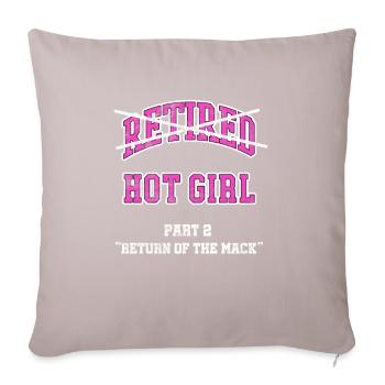 Retirement - Sofa pillow with filling 45cm x 45cm - light taupe - Front