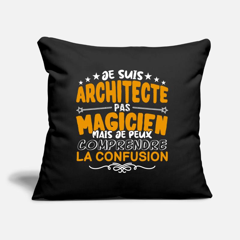Architecte | Architecte pas Magicien | Meilleur Ar Coussin et housse de 45 x 45 cm