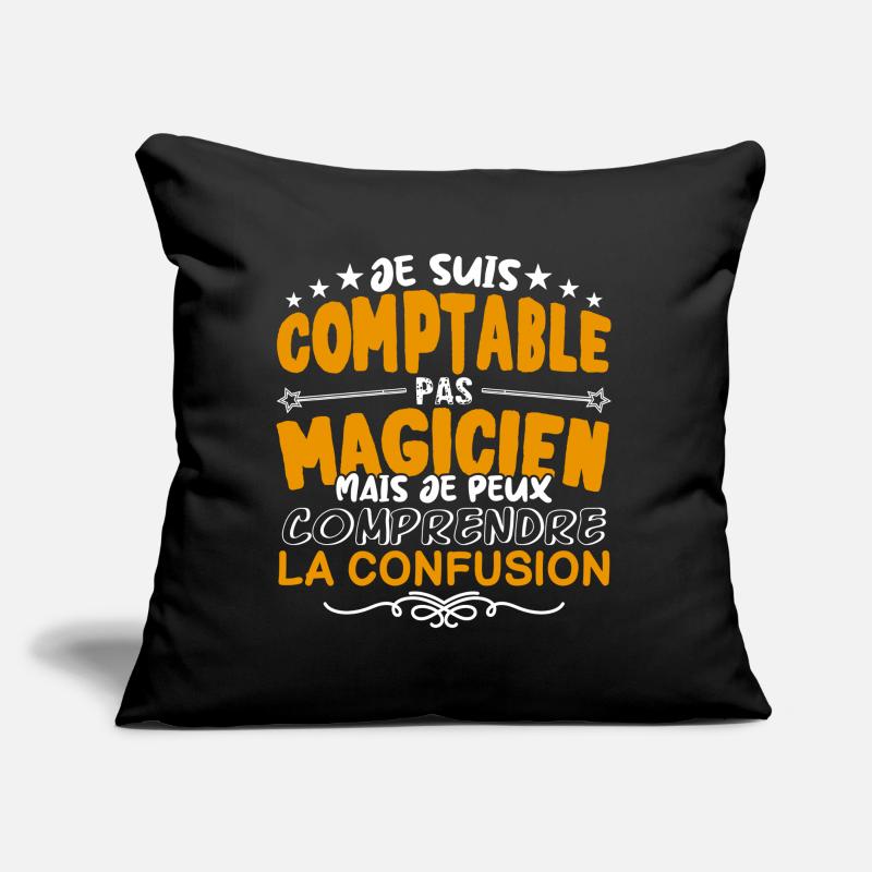 Comptable | Comptable pas Magicien | Meilleur Comp Coussin et housse de 45 x 45 cm