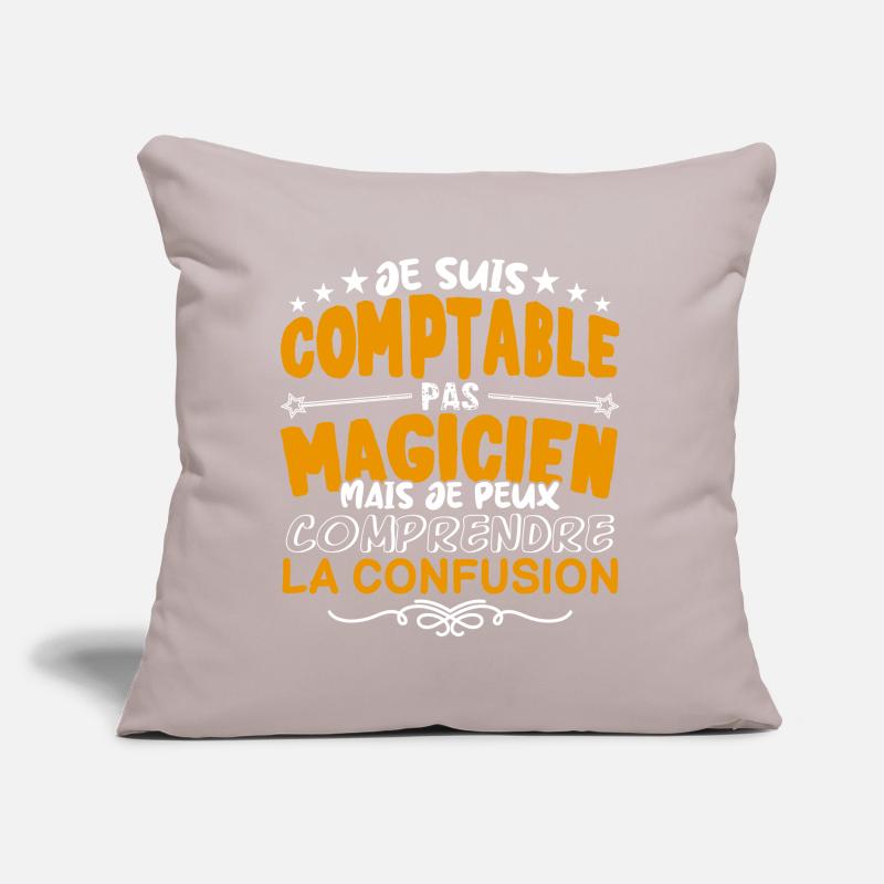 Comptable | Comptable pas Magicien | Meilleur Comp Coussin et housse de 45 x 45 cm