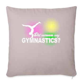 Gymnastics - Sofa pillow with filling 45cm x 45cm - light taupe - Front