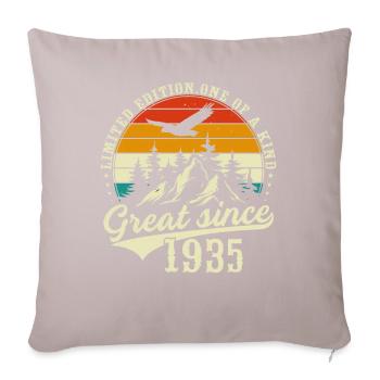 One of a kind since 1935 - Sofa pillow with filling 45cm x 45cm - light taupe - Front
