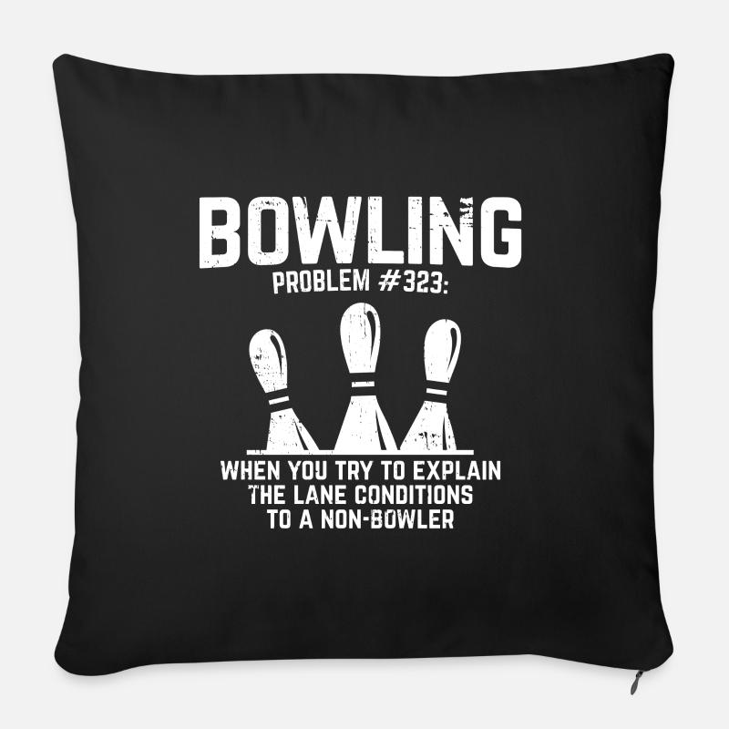 Bowling - Sofakissen mit Füllung 45 x 45 cm - Schwarz