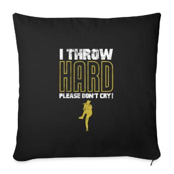 Softball - Sofa pillow with filling 45cm x 45cm - black - Front