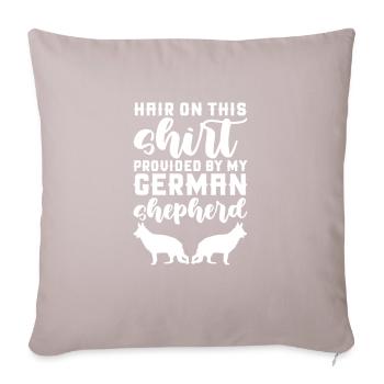 German Shepherd - Sofa pillow with filling 45cm x 45cm - light taupe - Front