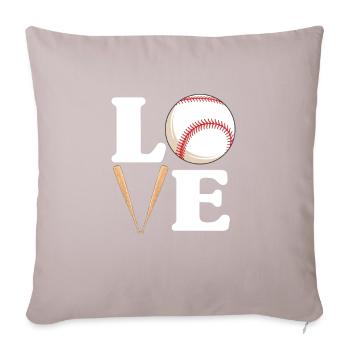 Joueur de softball Baseball Sport Pitcher Cadeau - Coussin et housse de 45 x 45 cm - taupe clair - Devant