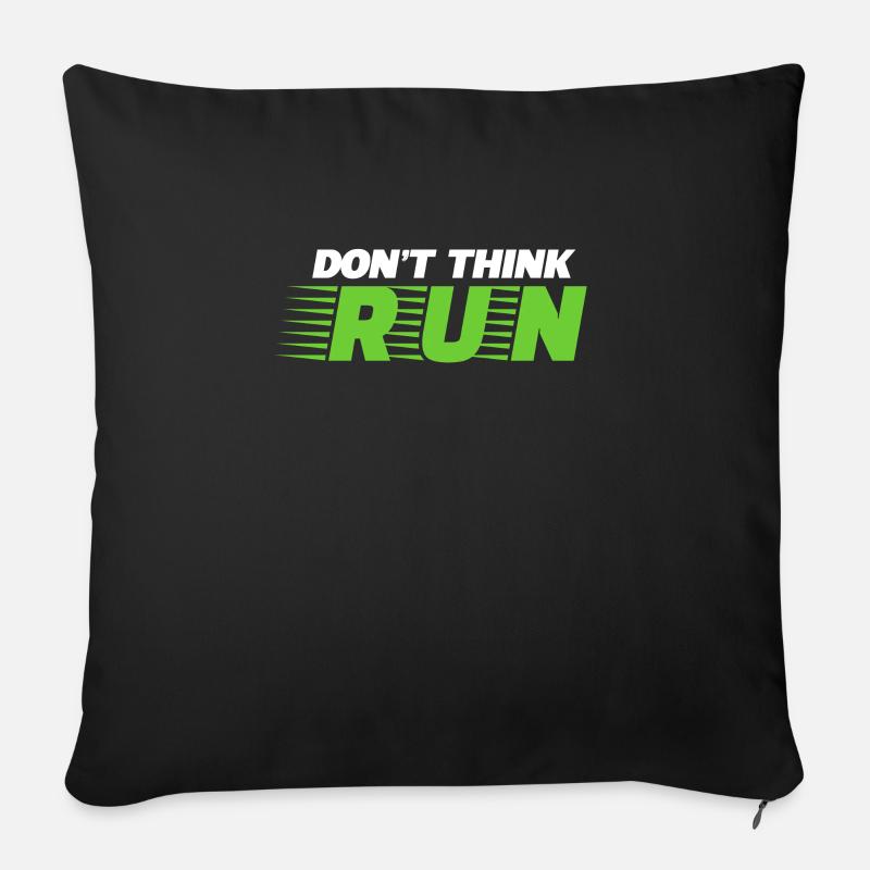Run - Sofa pillow with filling 45cm x 45cm - black