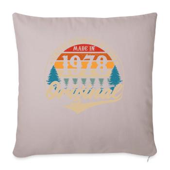 Made in 1978 Original - Sofa pillow with filling 45cm x 45cm - light taupe - Front