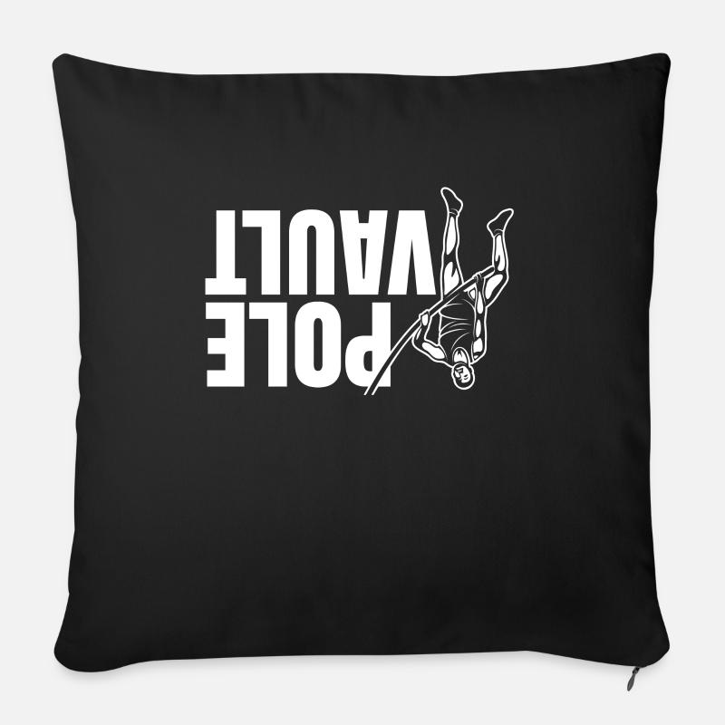 Pole vault design for all pole vault - Sofa pillow with filling 45cm x 45cm - black