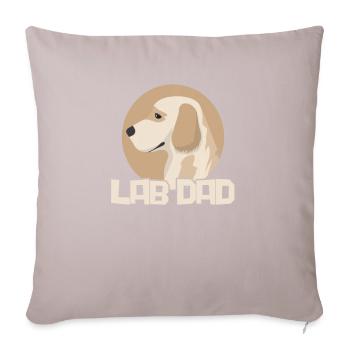 Labrador Vater Hund Hunde Herrchen Geschenk - Sofakissen mit Füllung 45 x 45 cm - helles Taupe - Vorne