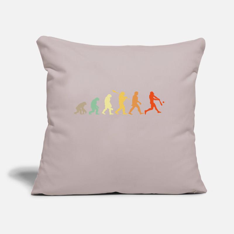 Baseball Evolution Baseball Player Gift Sofa pillow with filling 45cm x 45cm
