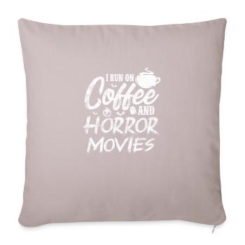 Horreur du café - Coussin et housse de 45 x 45 cm - taupe clair - Devant