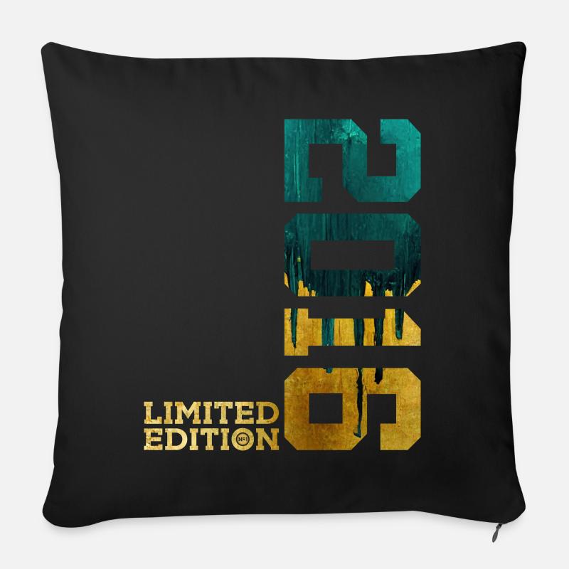 10. GEBURTSTAG LIMITED EDITION 2016 - Sofakissen mit Füllung 45 x 45 cm - Schwarz