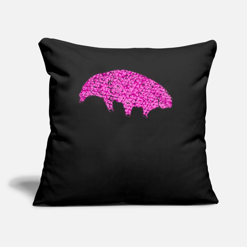 Tardigrade Wasserbär Herzen Bärtierchen Sofakissen mit Füllung 45 x 45 cm